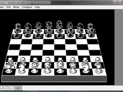 Dioscuri emulator running Chess under MS DOS