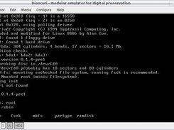 Dioscuri running ELKS, 16-bit Linux