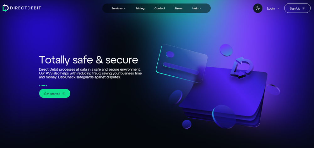 Direct Debit Screenshot 1