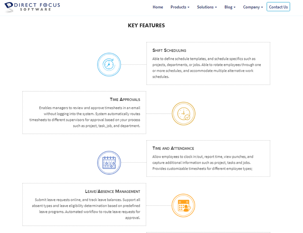 Direct Focus Time & Attendance Screenshot 1