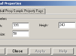 Virtual camera "ball" - properties