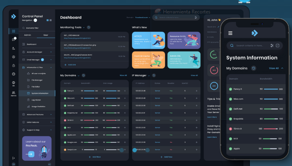 DirectAdmin Screenshot 1