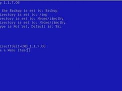 Direct!Backup 1.1.7.06 Main Menu