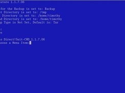 Direct!Restore 1.1.7.06 Main Menu