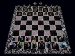 Chess board using shadows