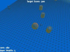 Gameplay in wireframe rendering state.