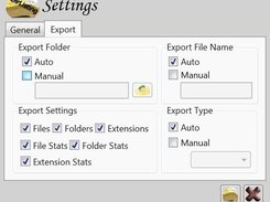 settings export