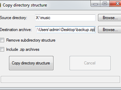 DirStructureCopy Screenshot 1