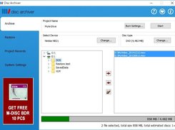 Disc Archiver can batch burn files to disc.