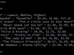 Sample Run of discogs_prices