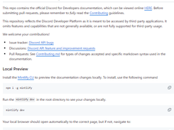 Discord for Developers Documentation Screenshot 1