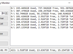 Disk Capacity Usage Example