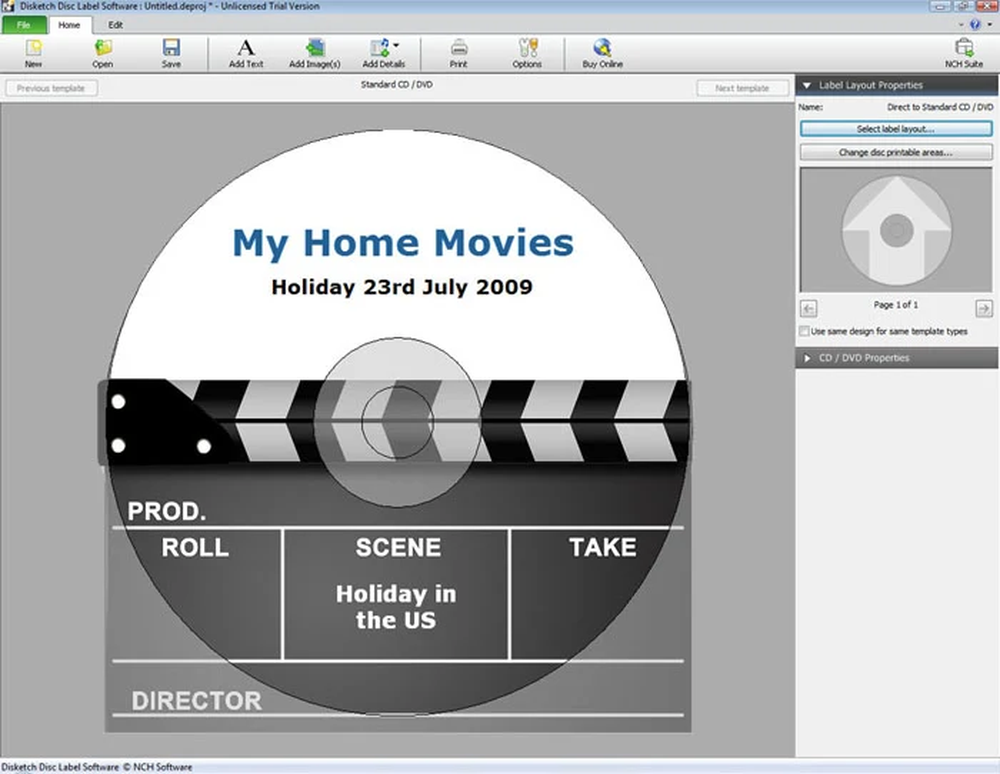 Disketch Disc label Software