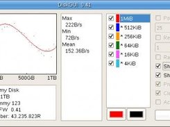 DiskGUI with all panels visible + dummy run