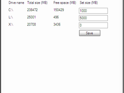 Disk space checker Screenshot 1