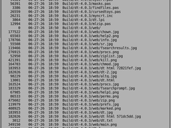 tar.gz listing
