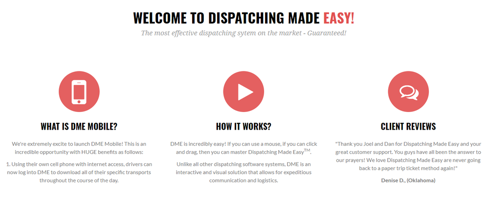 Dispatching Made Easy Screenshot 1
