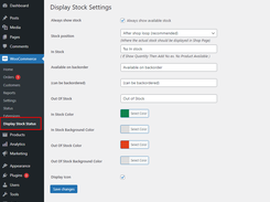 Display Stock Status For Woocommerce Screenshot 1