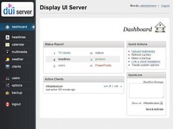 Control panel for Display UI