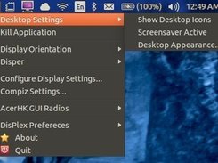 Displex 0.8 Desktop Settings