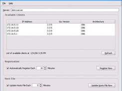 Main DistccTracker Screen