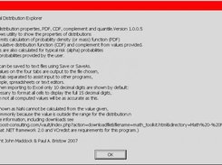 Statistical Distribution Explorer help