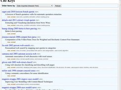 Listing the Cite Keys of bibs stored in Distil