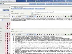 Editing an article (basic module) in dit.cms. We use TinyMCE