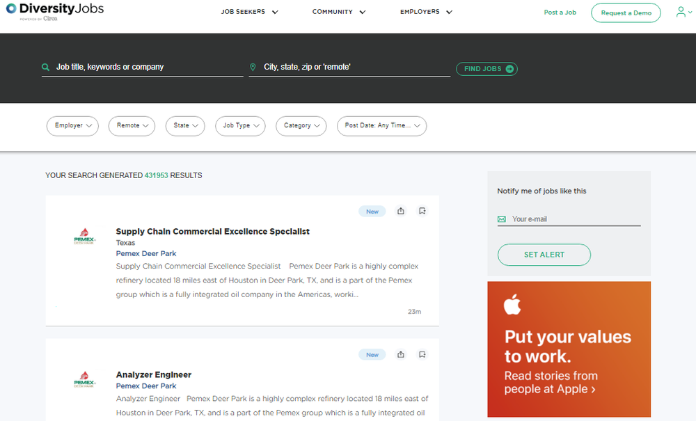 DiversityJobs Screenshot 1