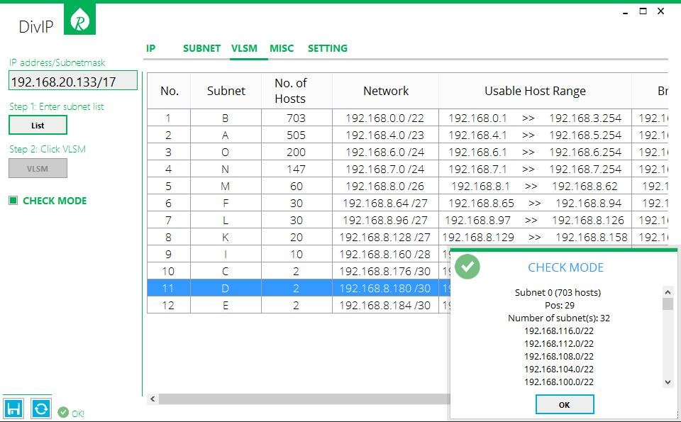 TÉLÉCHARGER VLSM CALC NET NET CALC TÉLÉCHARGER VLSM