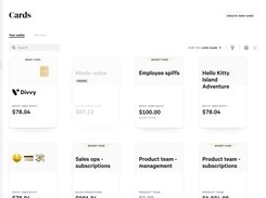 Virtual Card Dashboard