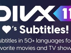 DivX 11 supports subtitles