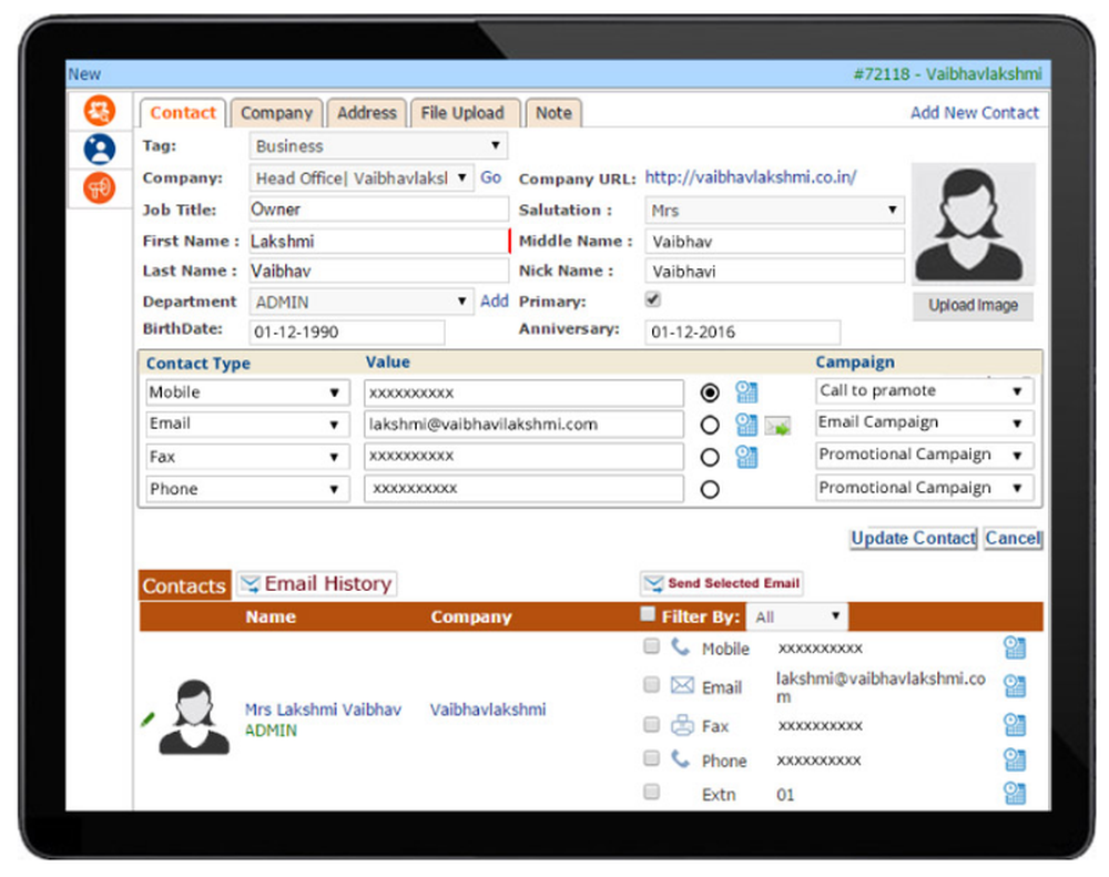 DivyaCloud CRM Screenshot 1