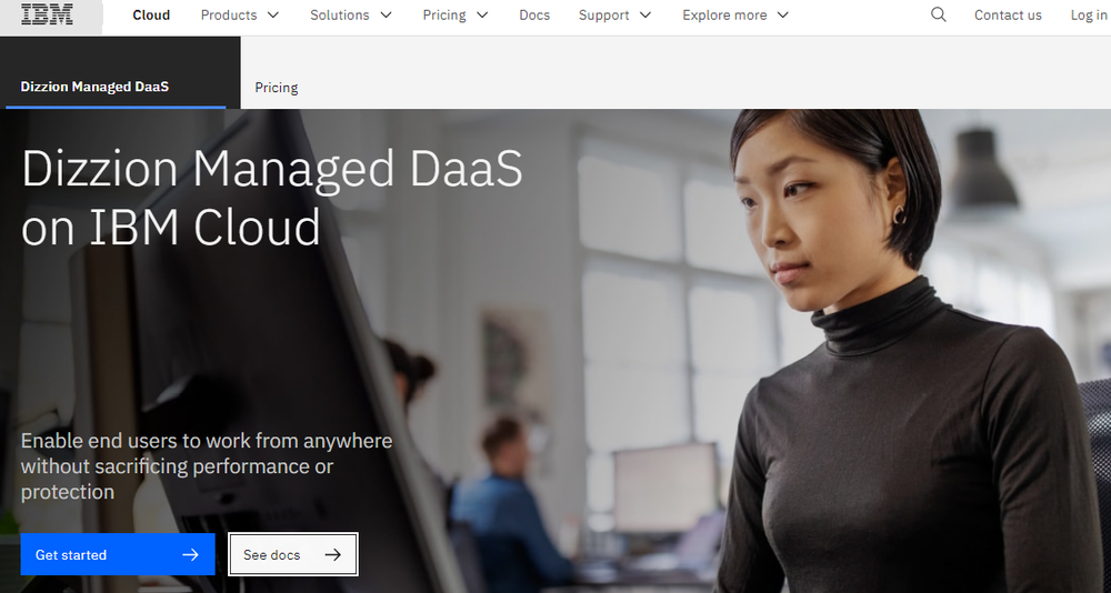 Dizzion Managed DaaS on IBM Cloud Screenshot 1