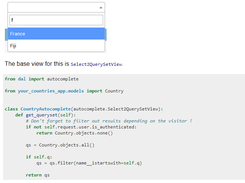 Django Autocomplete Light Screenshot 1