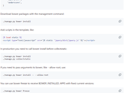 Django-bower Screenshot 1