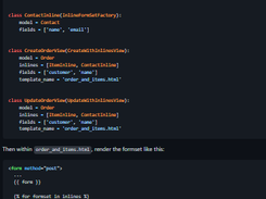 Django Extra Views Screenshot 1
