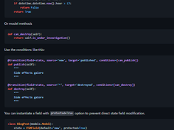 Django friendly finite state machine Screenshot 1