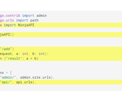 Django Ninja Screenshot 2