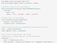 Django REST framework Screenshot 1