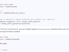 Django REST Pandas Screenshot 1