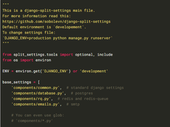 django-split-settings Screenshot 1
