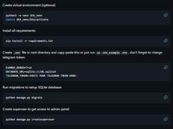 django-telegram-bot Screenshot 1