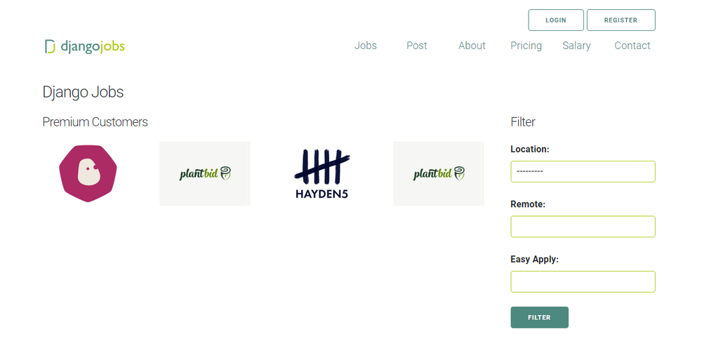 Djangojobs.Net Screenshot 1
