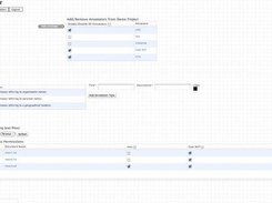 Admin interface used to deﬁne/modify projects