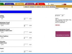 The list. A simple way to add article to invoice.