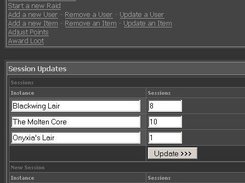 Updating Sessions