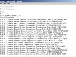 Text file generated after a raid