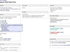 shows the client after loading an ontology with a tooltip