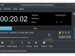 Main window (Linux, dark theme)